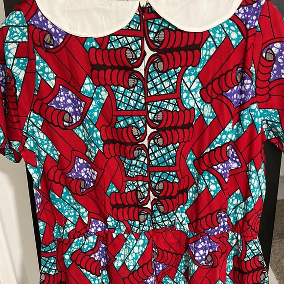 A Grassfields African Print Wekesa Midi Dress - Picture 2 of 6